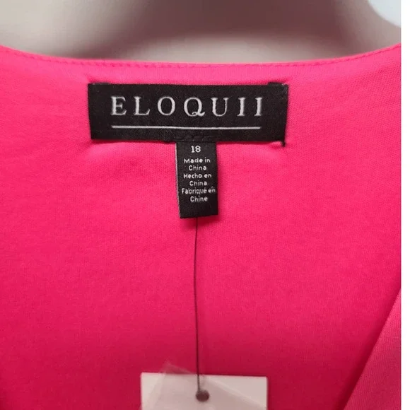 Eloquii Long Sleeve Surplice Front Maxi Dress Size 18 NWT - Picture 5 of 6